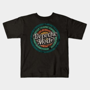 Depeche Mode // Retro Circle Crack Vintage Kids T-Shirt
